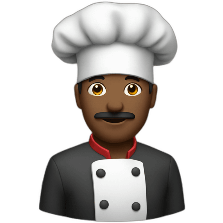 A caw cooking emoji