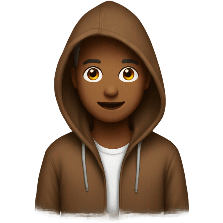 Brown hoodie  emoji