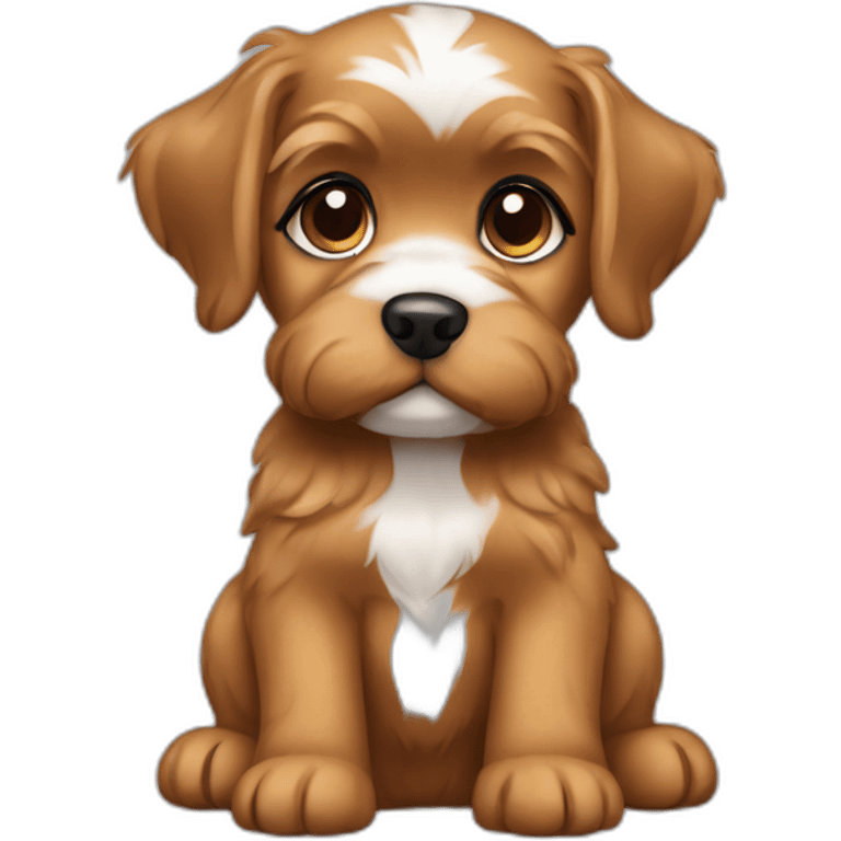 Dog Yorkshire puppy emoji