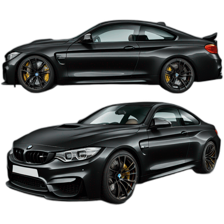 black bmw m4 carbon emoji