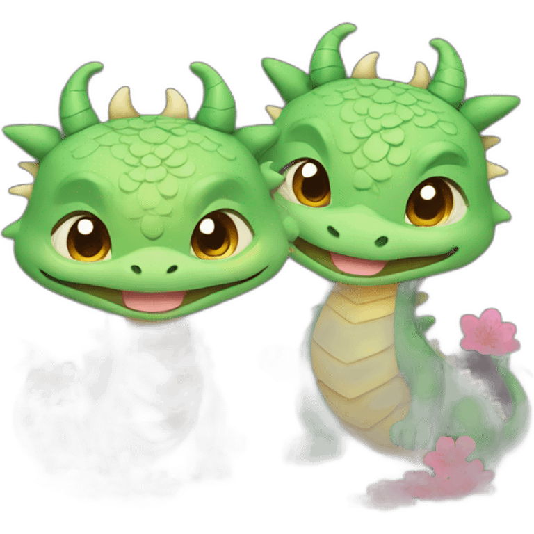 dragon cute Spring couplets emoji