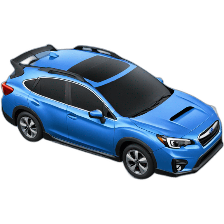 blue subaru car emoji