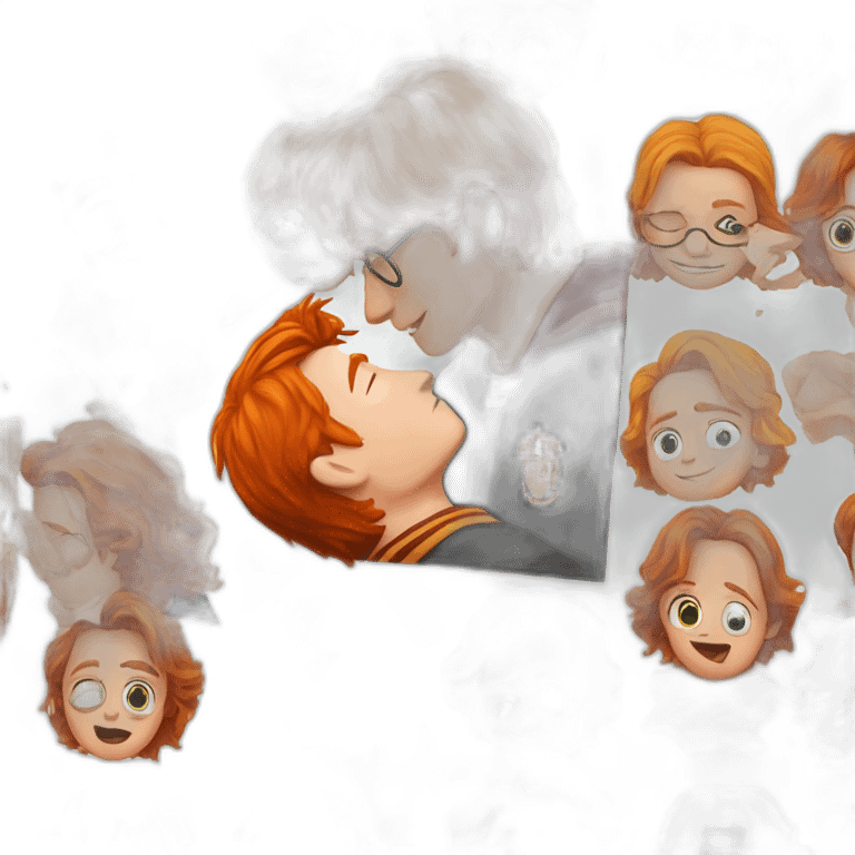 Harry potter kissing Ronald Weasley emoji