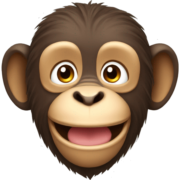 Happy monkey emoji