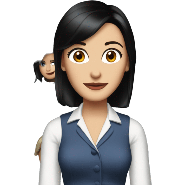 Monica Geller from friends blue eyes emoji