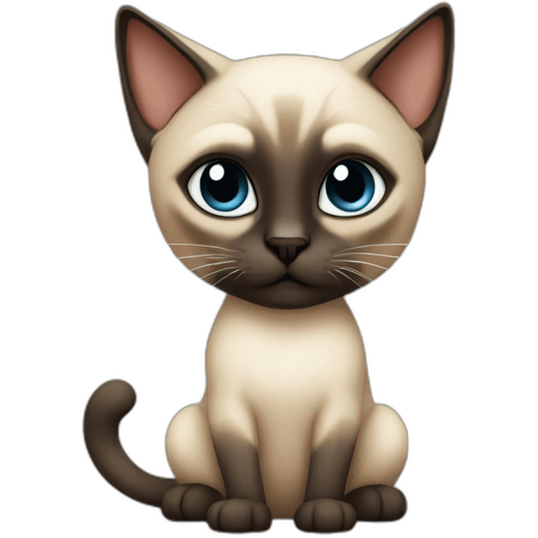 siamese cat playing emoji