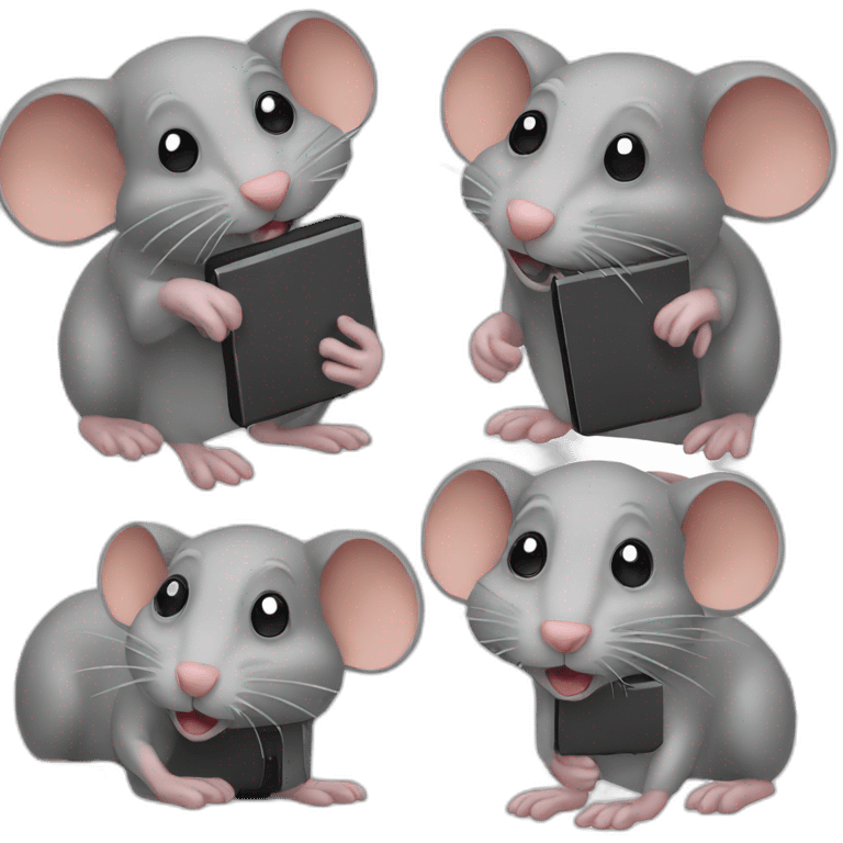 rat with computer emoji