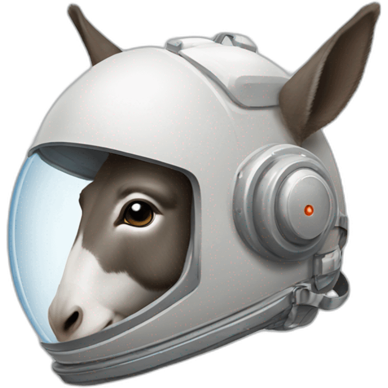 Donkey wear space suit  emoji