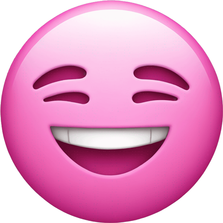 smiley face in love pink light  emoji