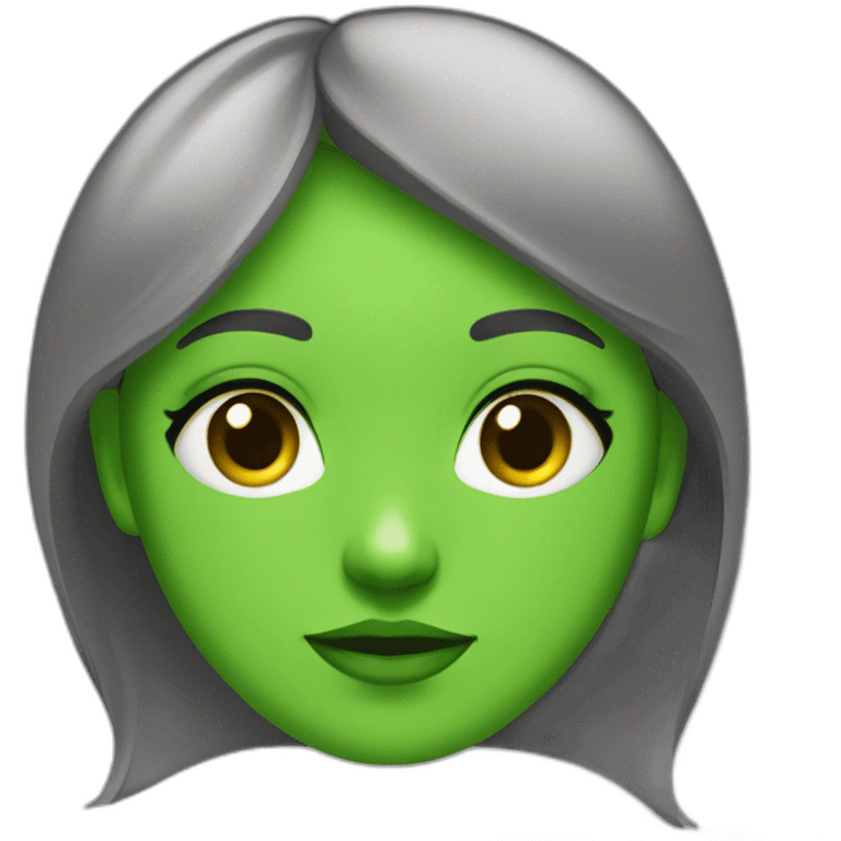 Fille au yeux vert emoji