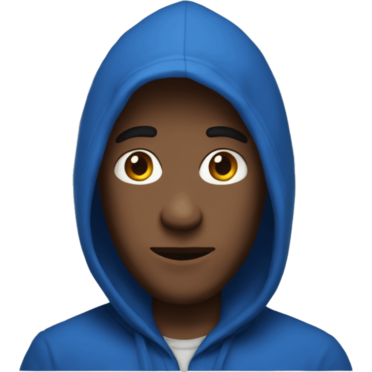 The man in the blue hood emoji