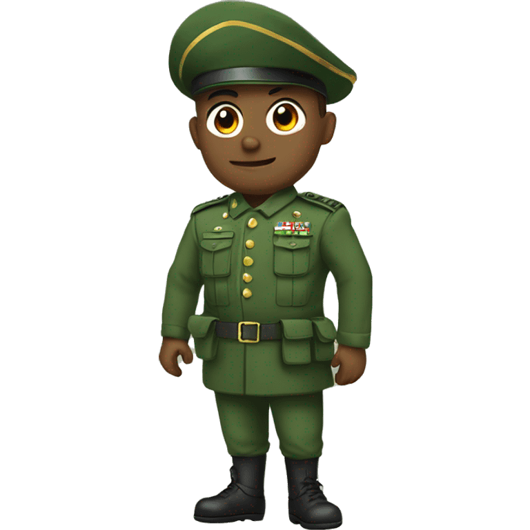 corazón verde militar emoji