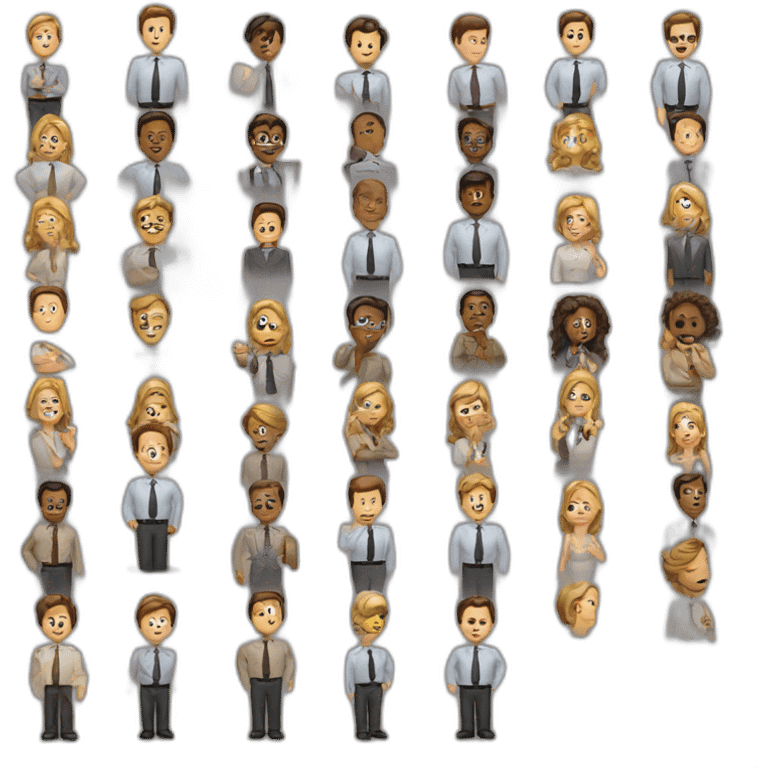 Jim and Dwight office emoji