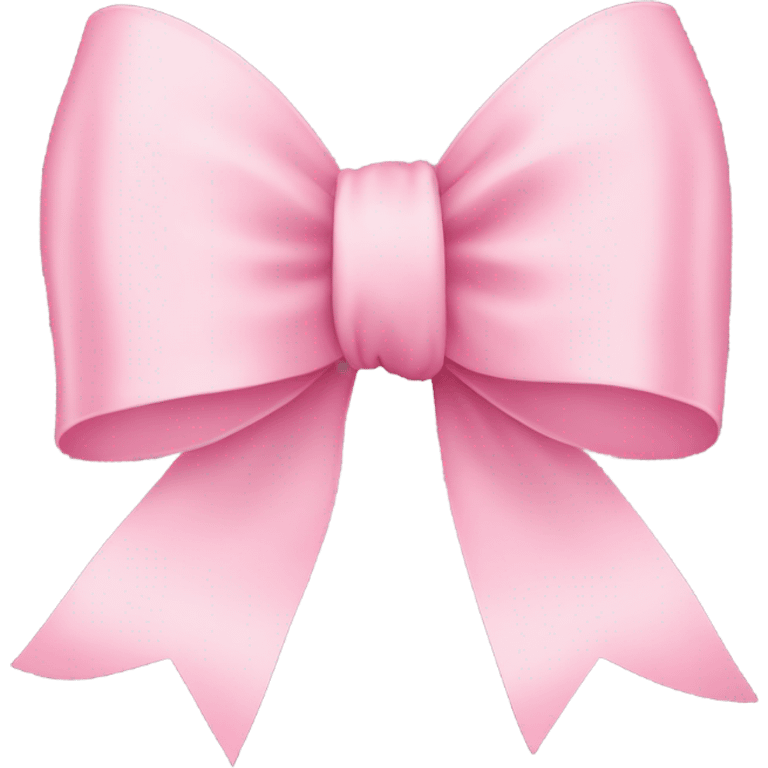 light pink ribbon bow emoji