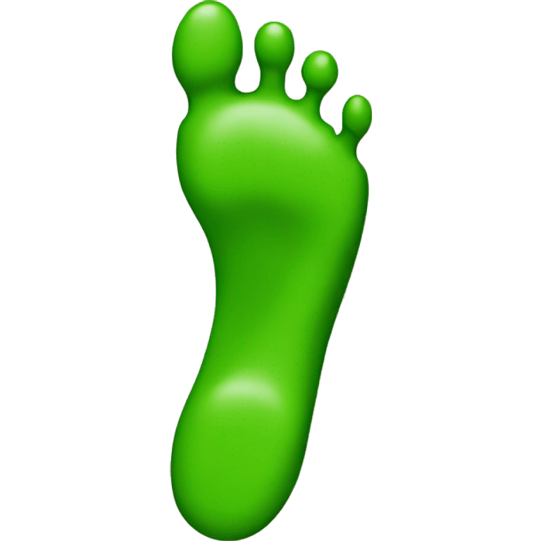 Green foot emoji