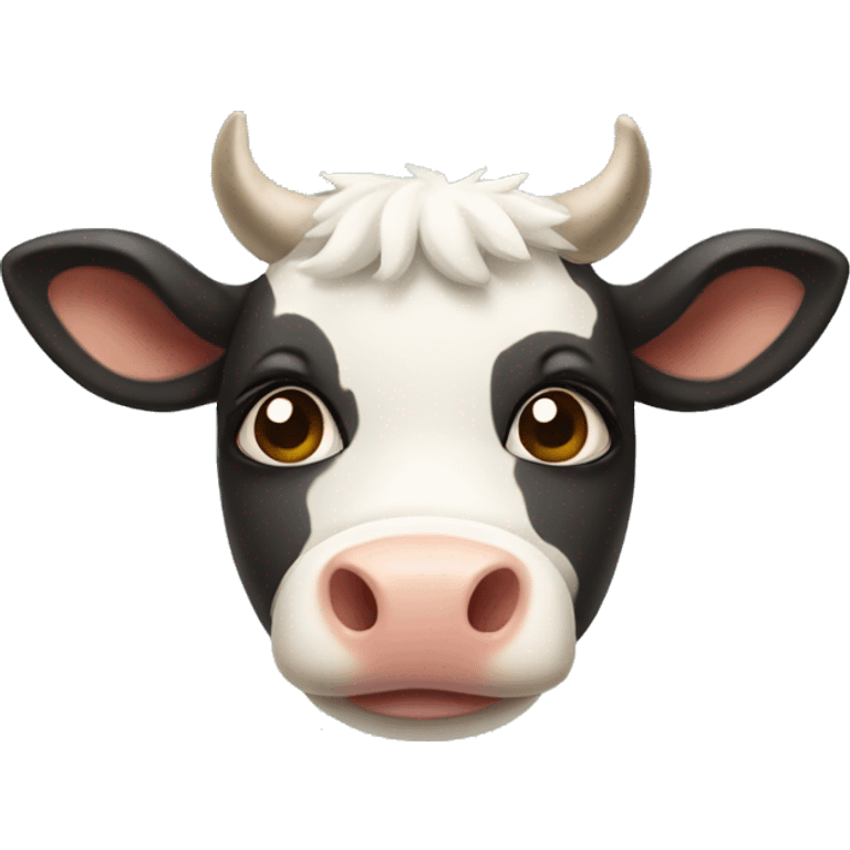 Adorable mini cow emoji