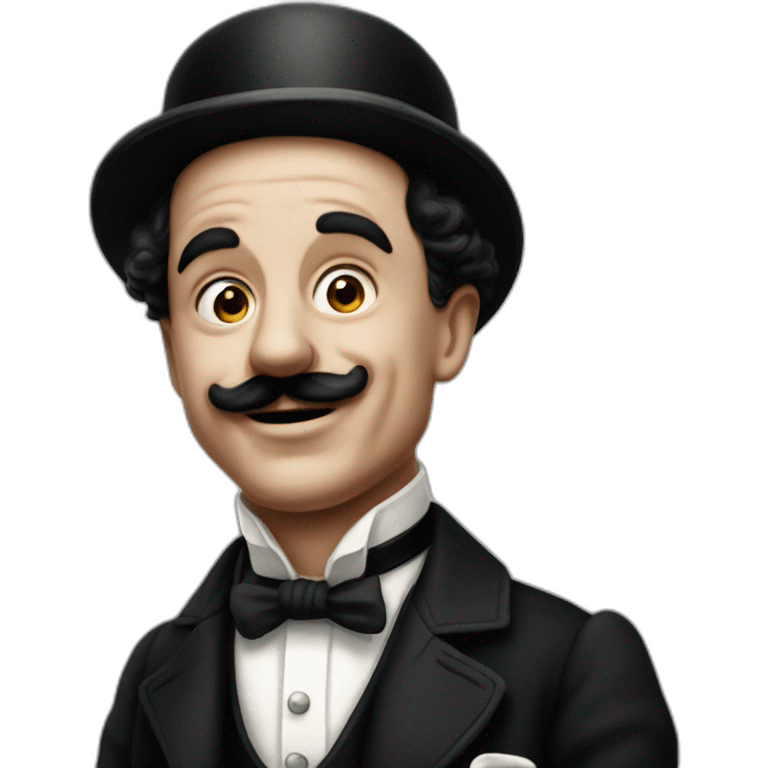 Charlie chaplin without hat emoji