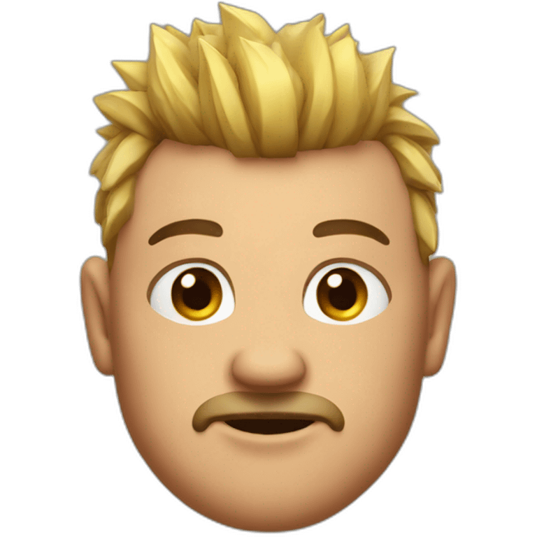 a beefy man with a short mohawk emoji