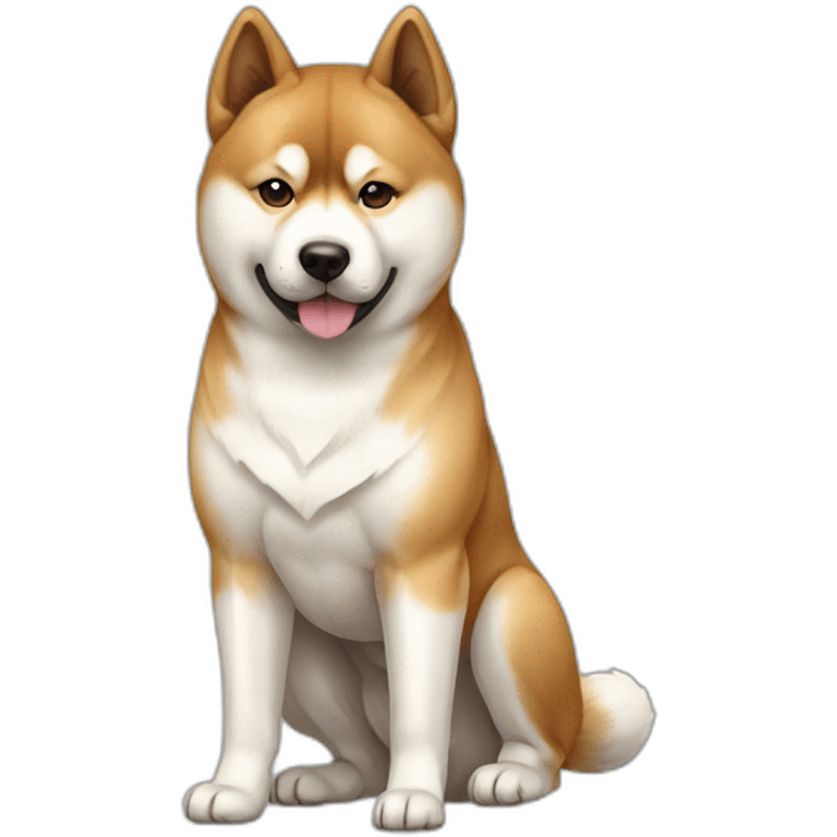 Dog akita inu full-height emoji