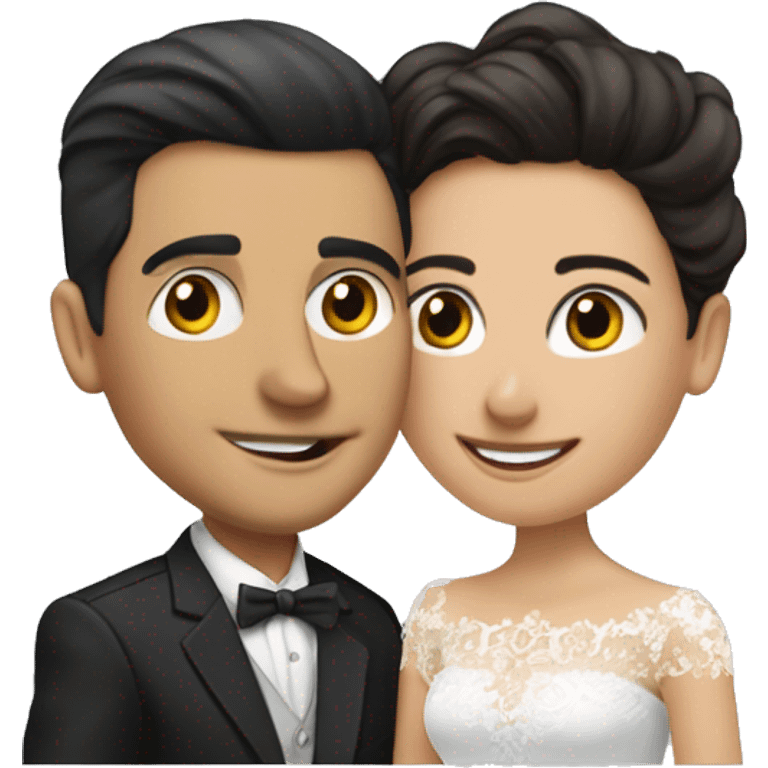 Simón Vargas Morales y  Nath Campos se casan  emoji