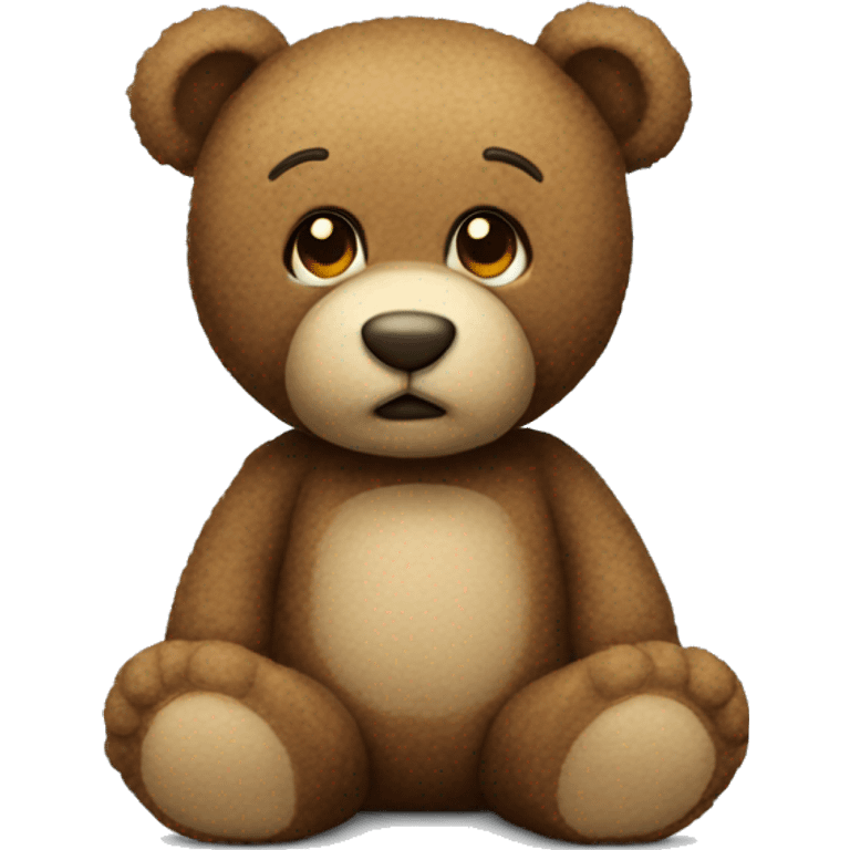  teddy waiting for you  emoji