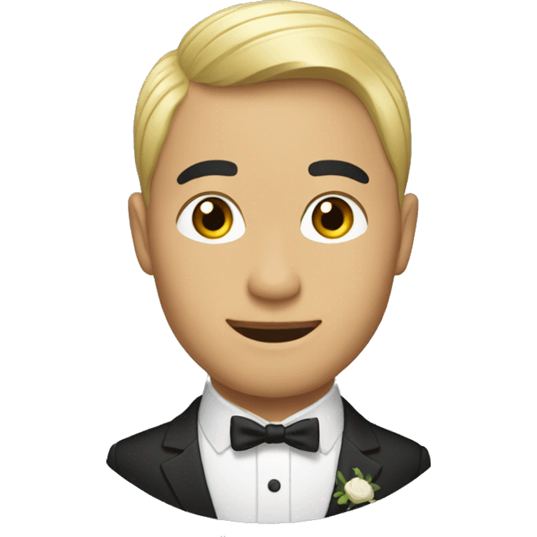 "An Asian groom." emoji