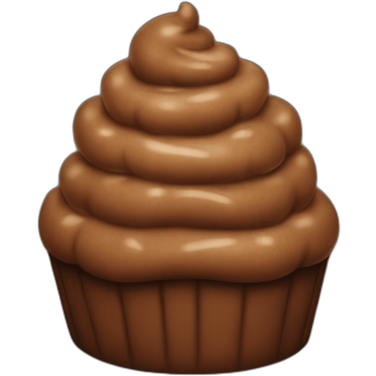 Poop cake emoji