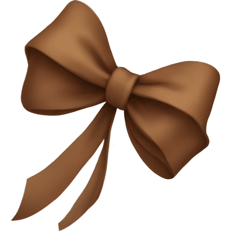 brown coloured bow emoji