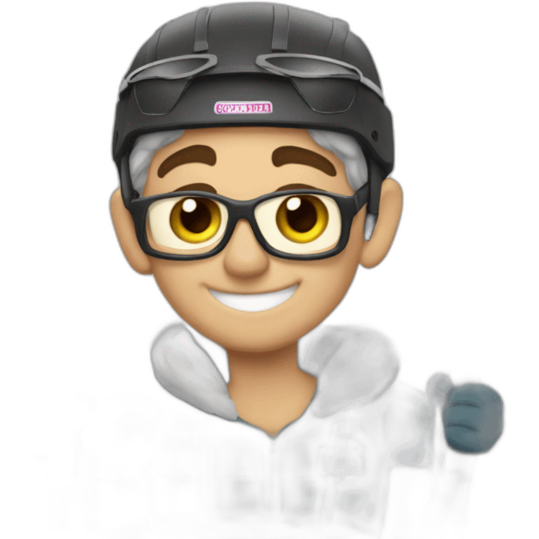 Charlie Sheen skiing emoji