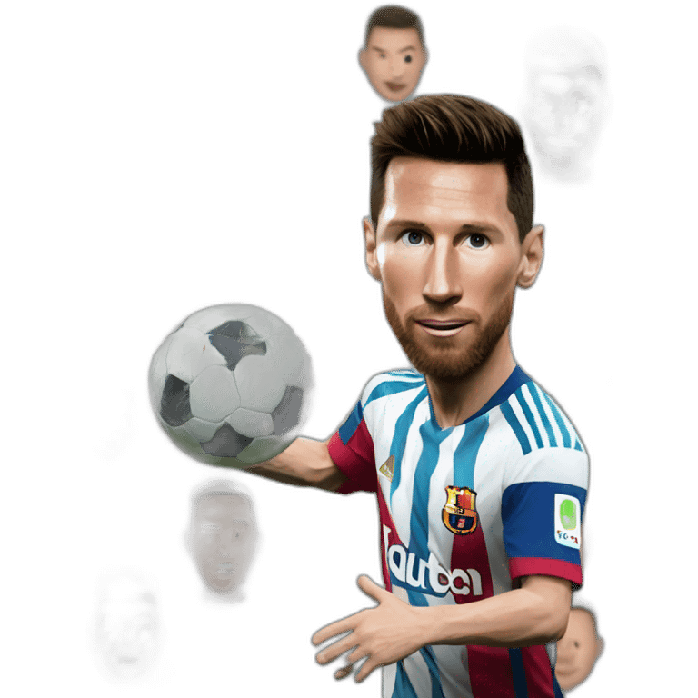 Messi hit Cristiano Ronaldo emoji