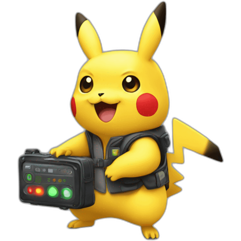 pikachu controleur à la sncf emoji