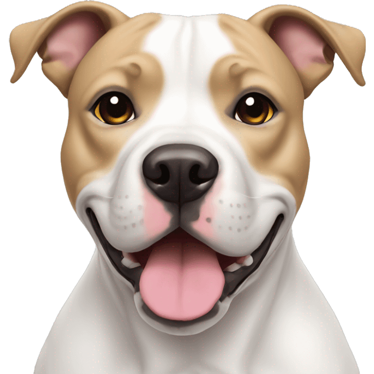 white staffordshire bull terrier emoji