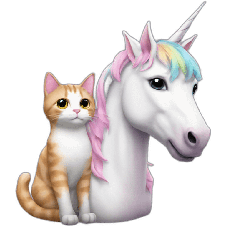 Unicorn and cat emoji