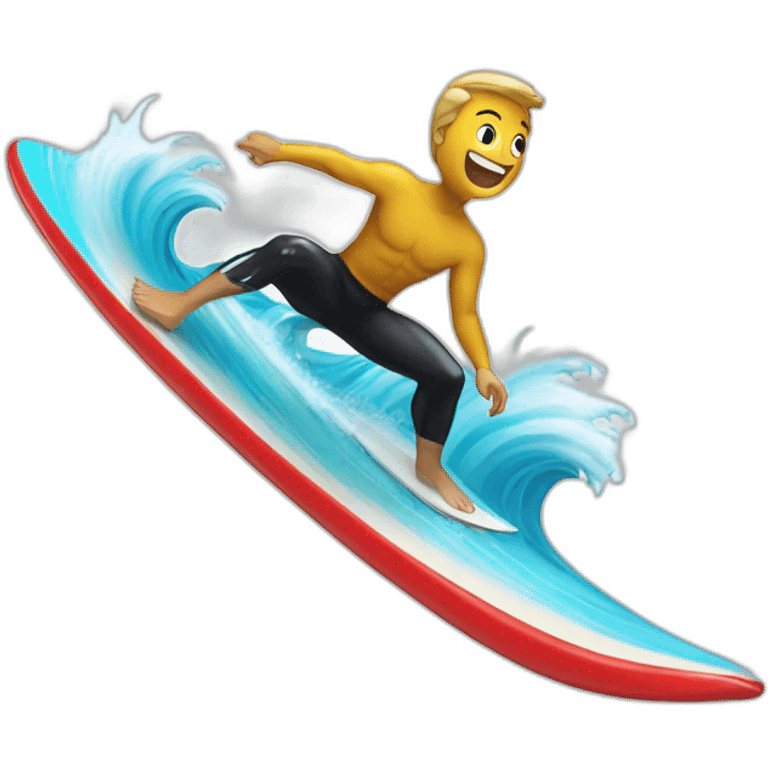 surfing on a wave emoji