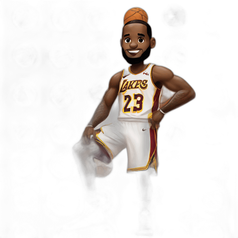 LEBRON WITH BASKET BALL emoji