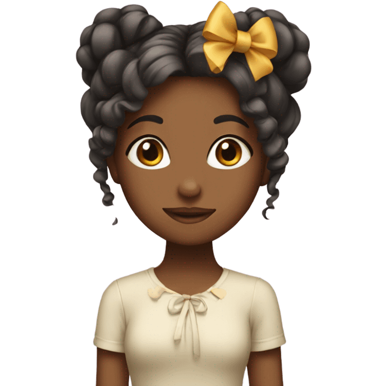 girl with bow in hair emoji