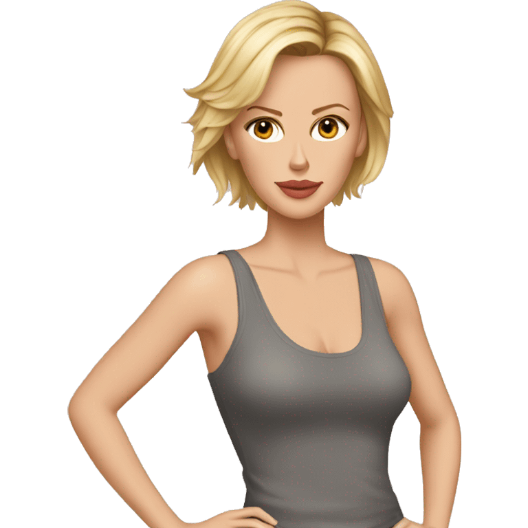 charlize theron wearing tank top emoji