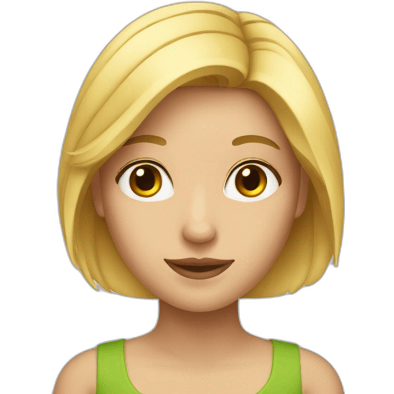 Une fille blonde emoji