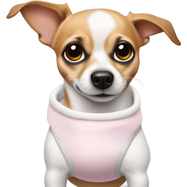 jackrussel chihuahua wearing a diaper emoji