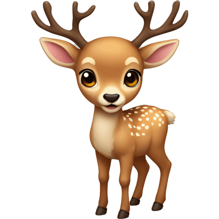 cute deer full body emoji