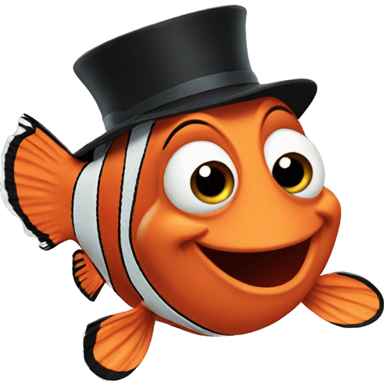 nemo with hat emoji