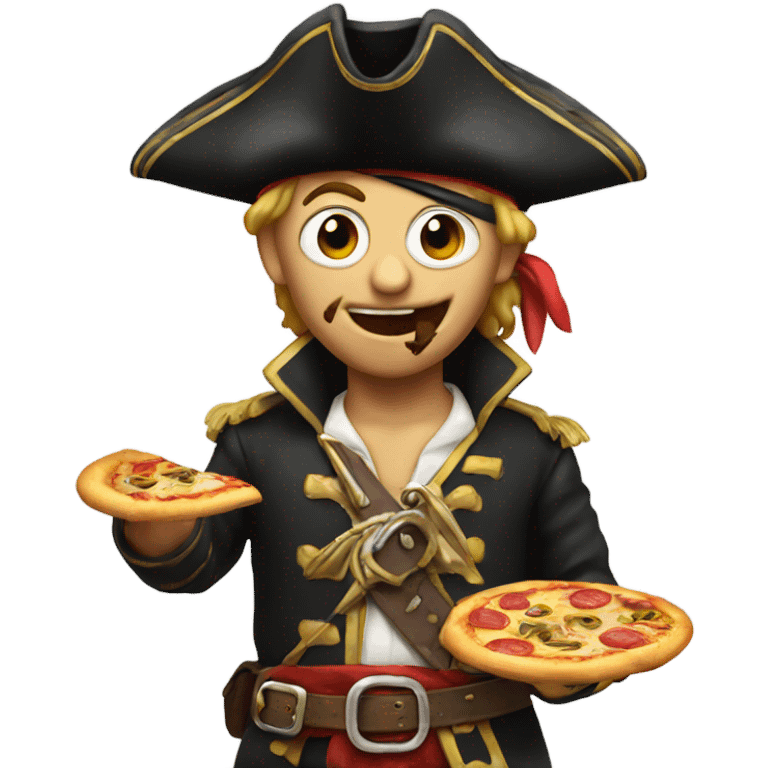 pirate eating pizza emoji