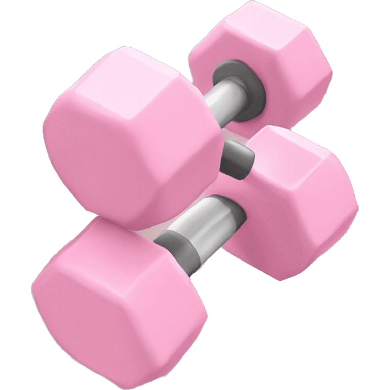 Pale pink single dumbbell emoji