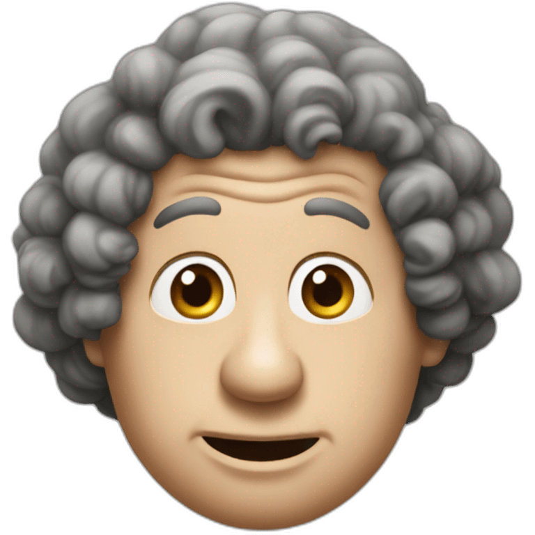 Curly joe of the three stooges emoji