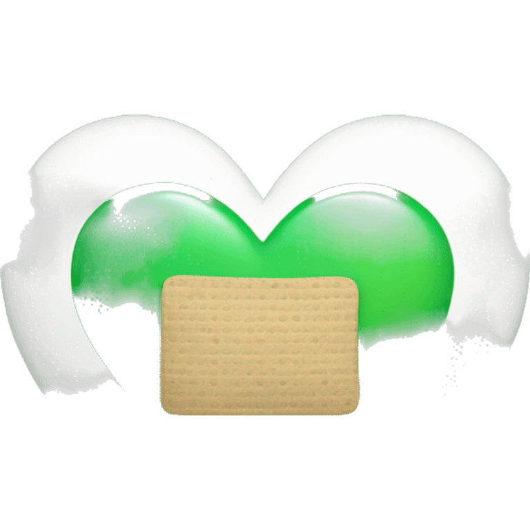 green heart with bandaid emoji