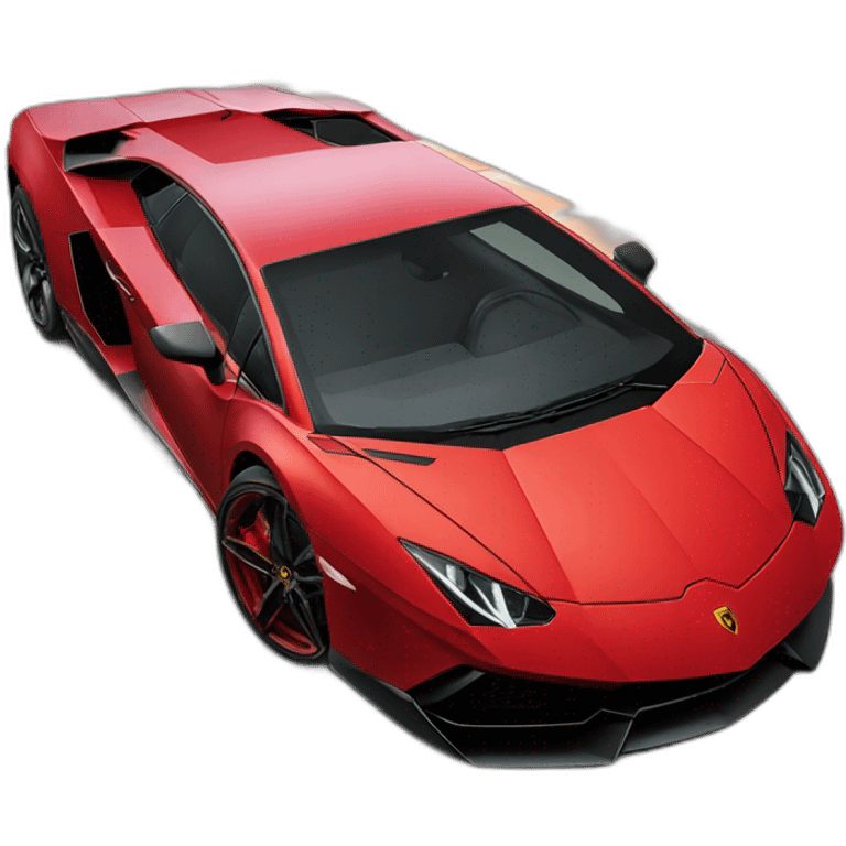 Lamborghini rouge emoji