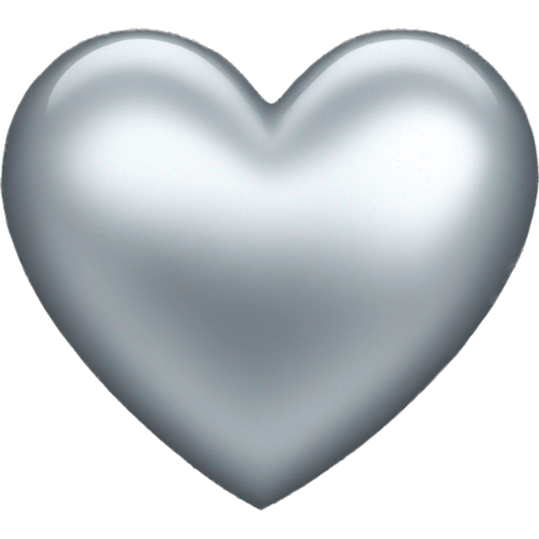 Sparkly silver heart emoji  emoji