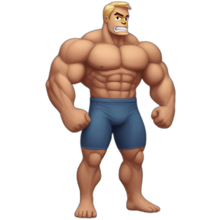 Muscle man emoji