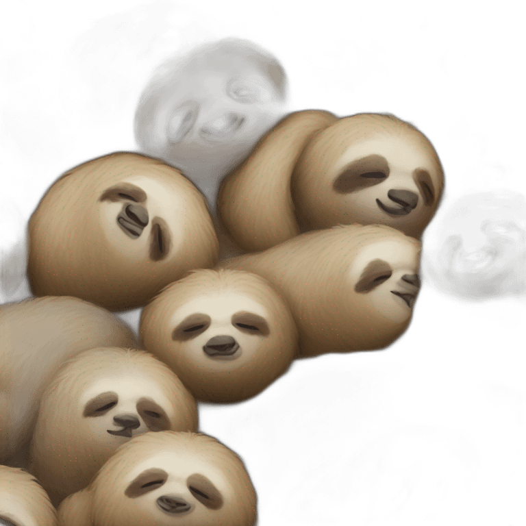 Sloth sleeping emoji