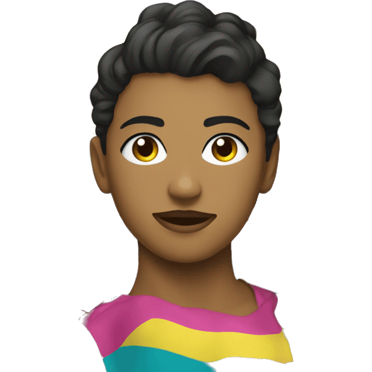 Uma bandeira bissexual  emoji